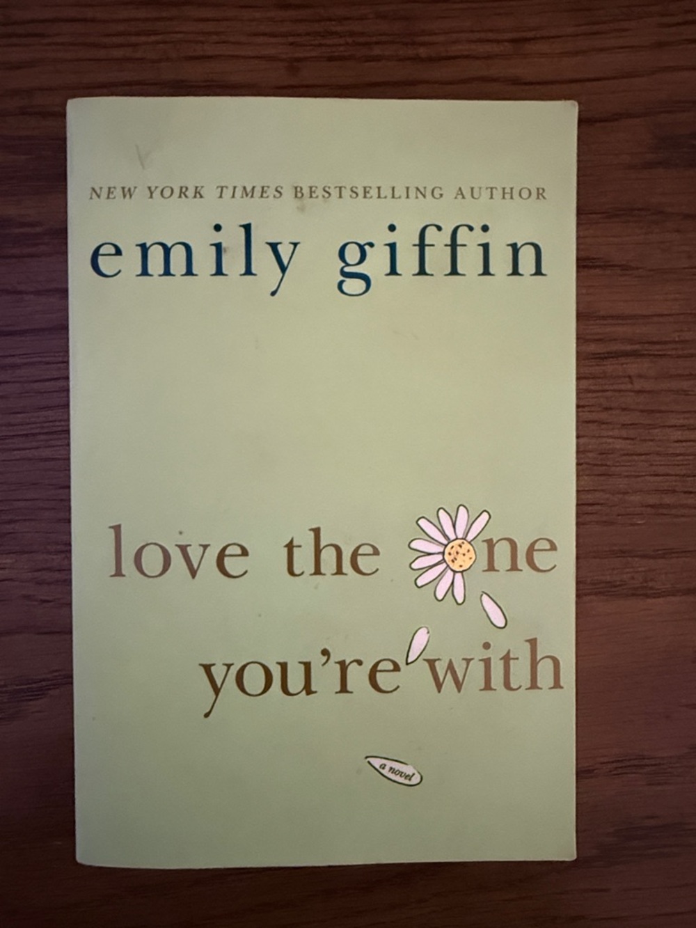 Emily Giffin "Love the One You're With" - Light Green Paperback